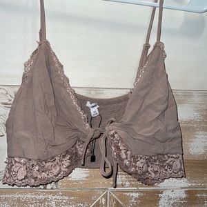 Light brown crop top